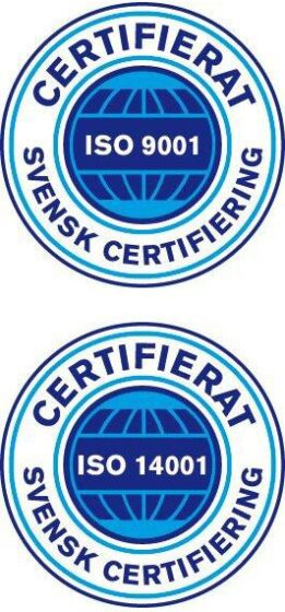 Svensk certifiering ISO 9001. Svensk certifiering ISO 14001